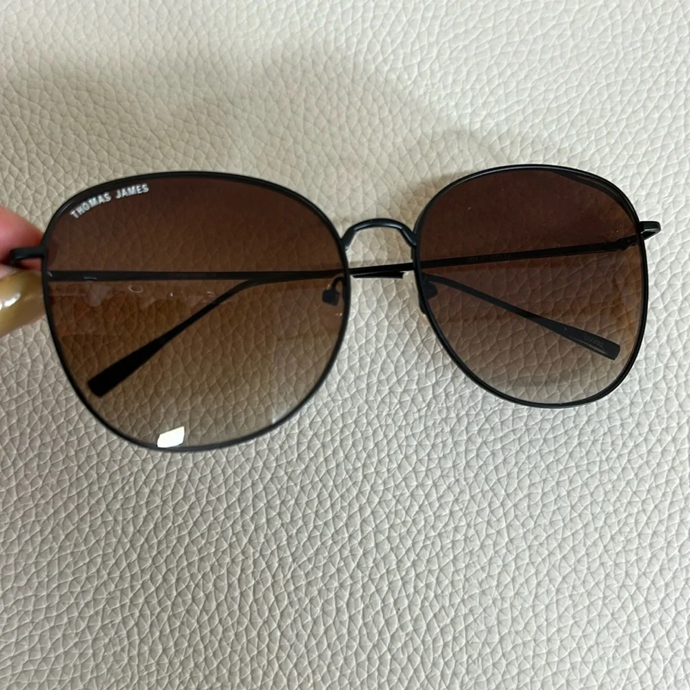 THOMAS JAMES brown ombré sunglasses